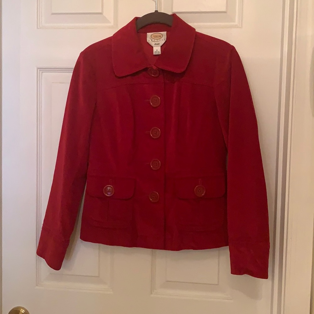 Deep red jacket
